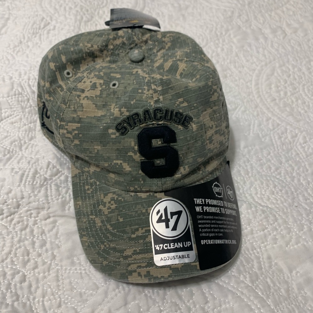 NWT Syracuse University Camo Baseball Cap
